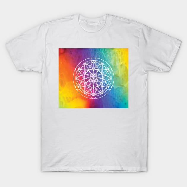 Hippie Rainbow T-Shirt by ICONZ80